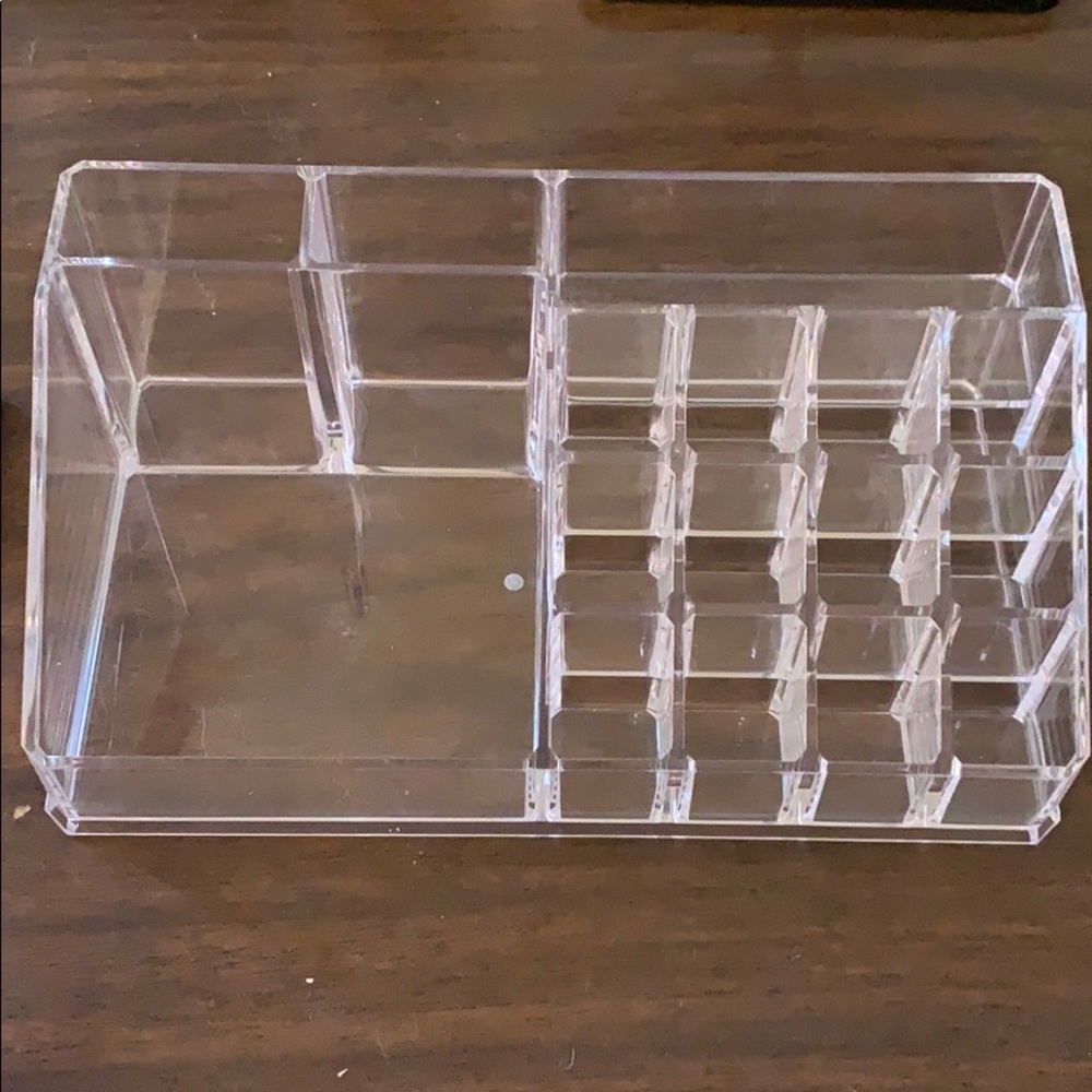 Acrylic makeup holder- two pieces
